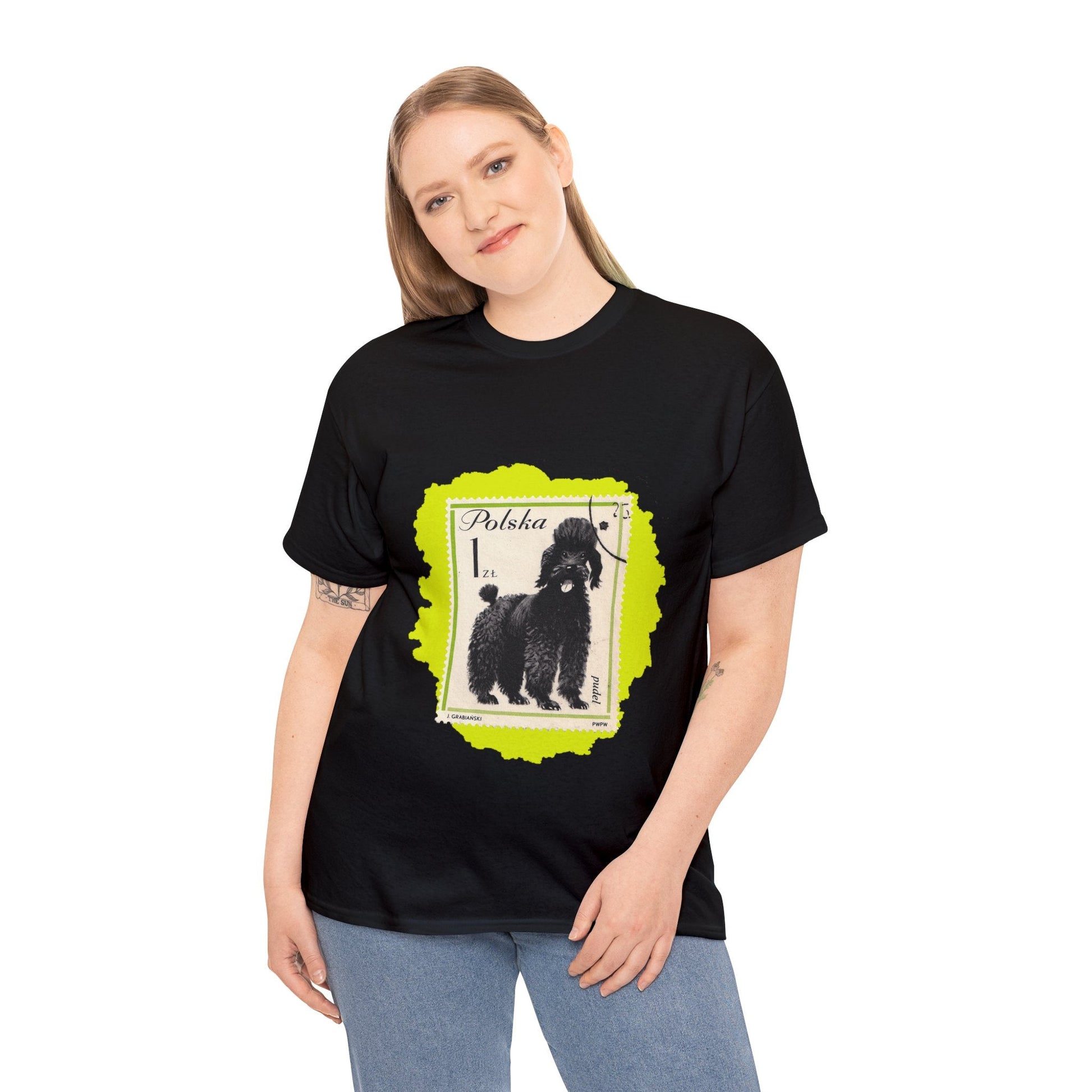 Poodle Stampart Cotton Tee T-Shirt