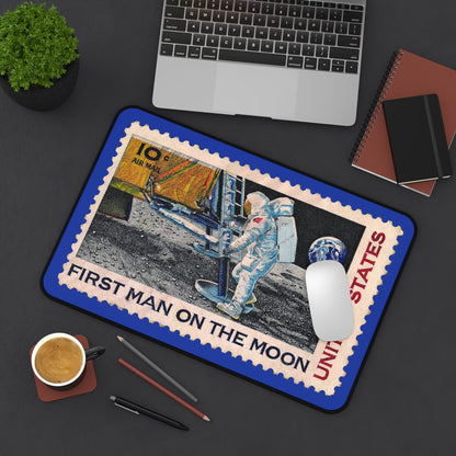 First Man On The Moon 1969 Mousepad 12 × 18 Home Decor