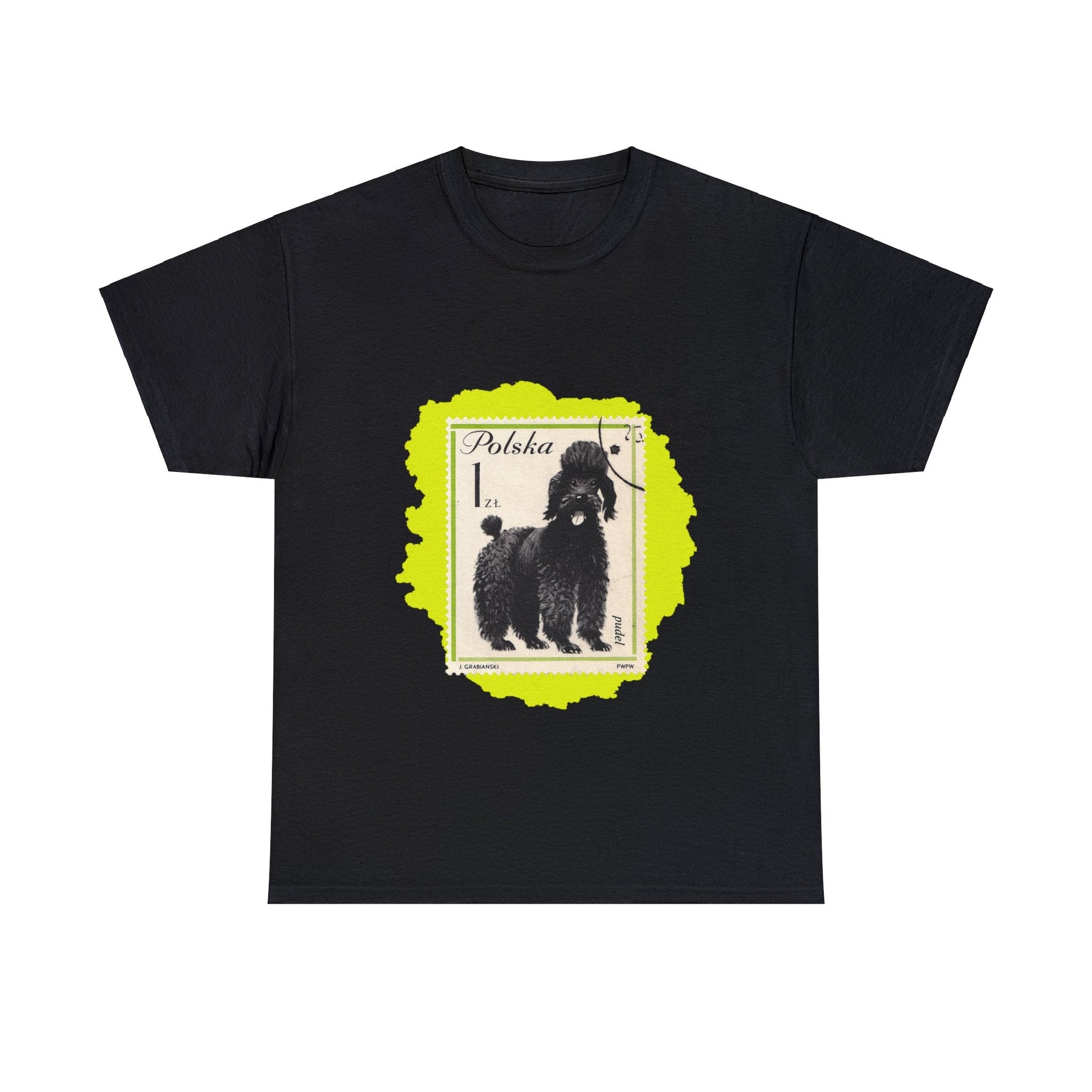 Poodle Stampart Cotton Tee Black / S T-Shirt