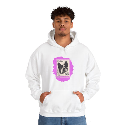 Bulldog Hoodie Pink StampArt Sweatshirt