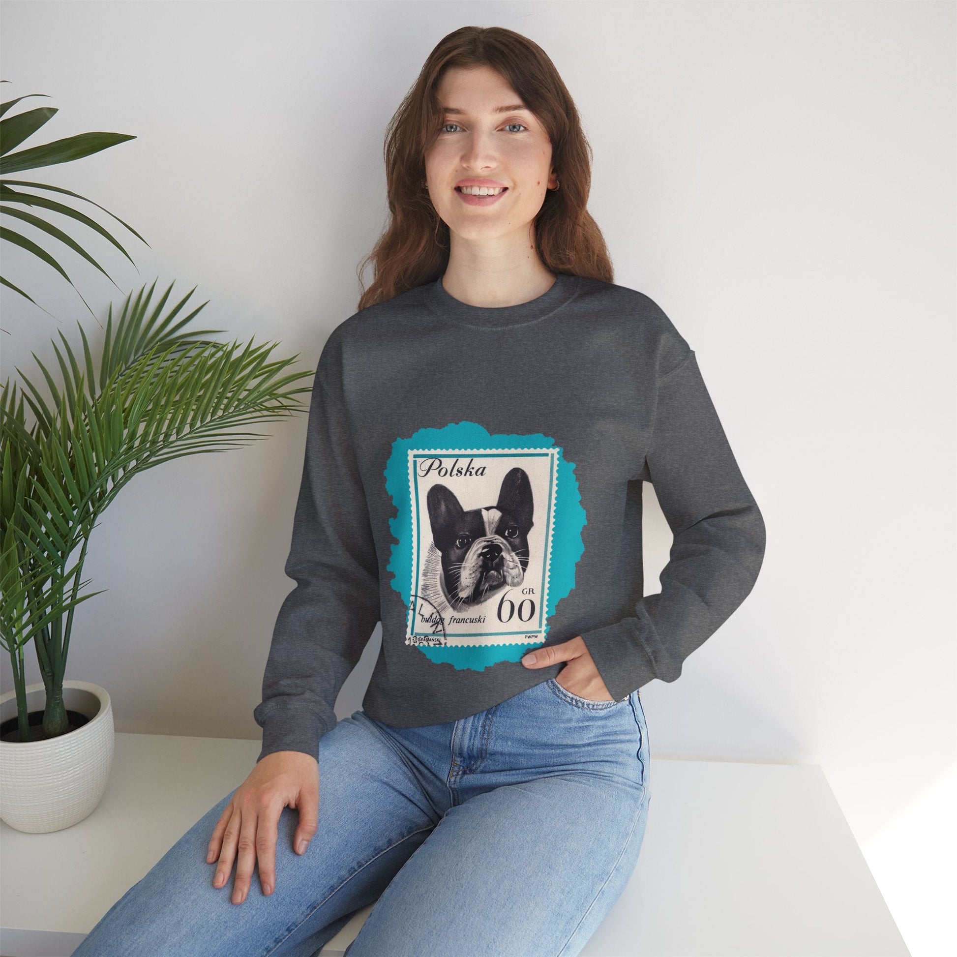 French Bulldog Unisex Crewneck Sweatshirt