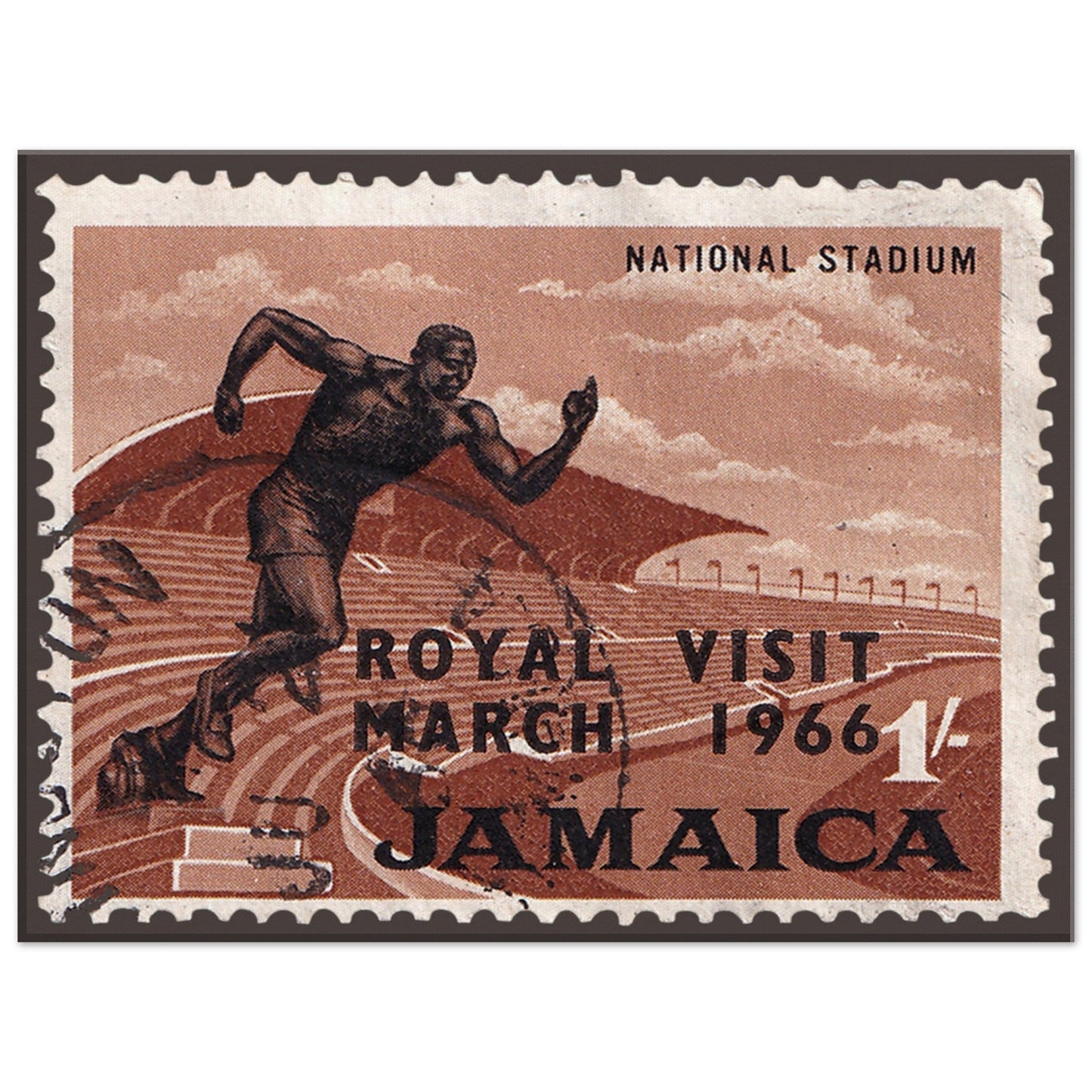 Running Jamaica 1966 Canvas Print Material