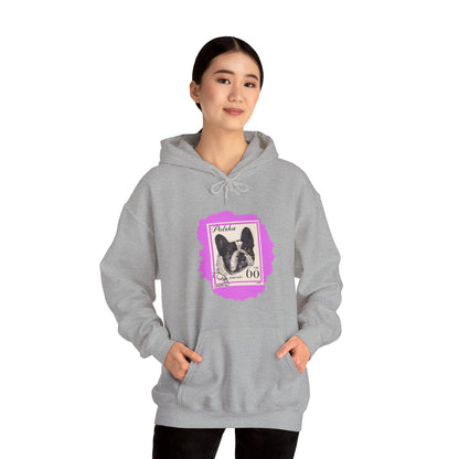 Bulldog Hoodie Pink StampArt Sweatshirt