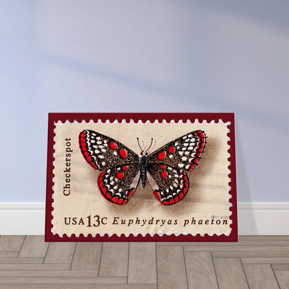 Checkerspot Butterfly 1977 Canvas Print Material