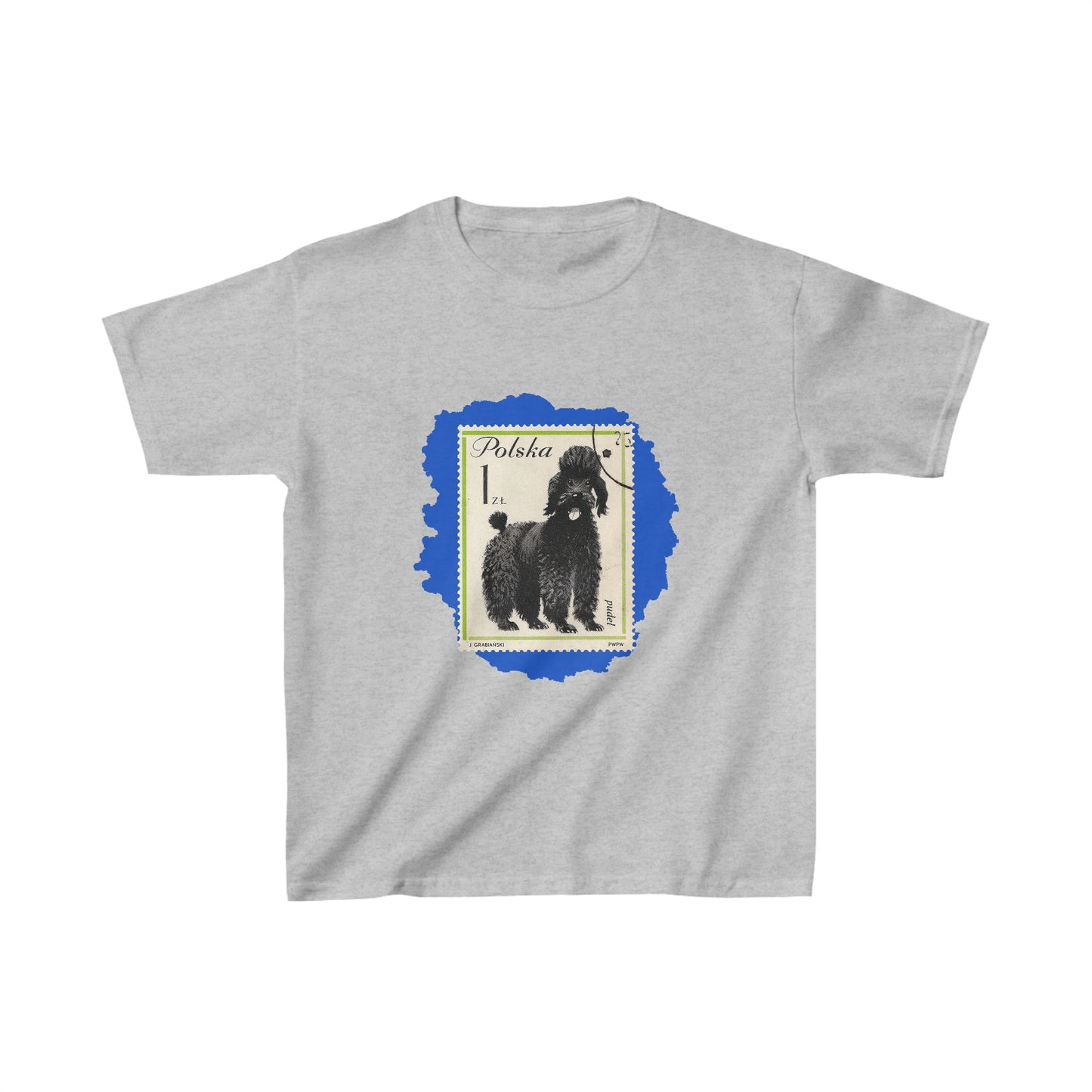 Blue Poodle Kids Cotton Tee