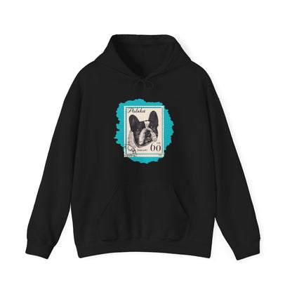 Bulldog Hoodie Blue StampArt Sweatshirt