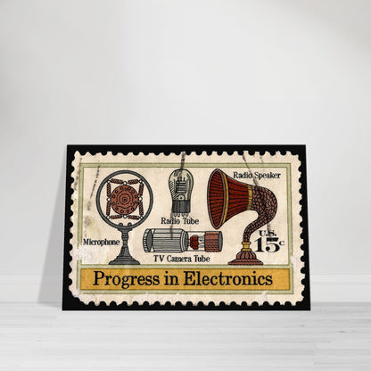 Progress In Electronics Tv And Radio 1973 Canvas Print Material