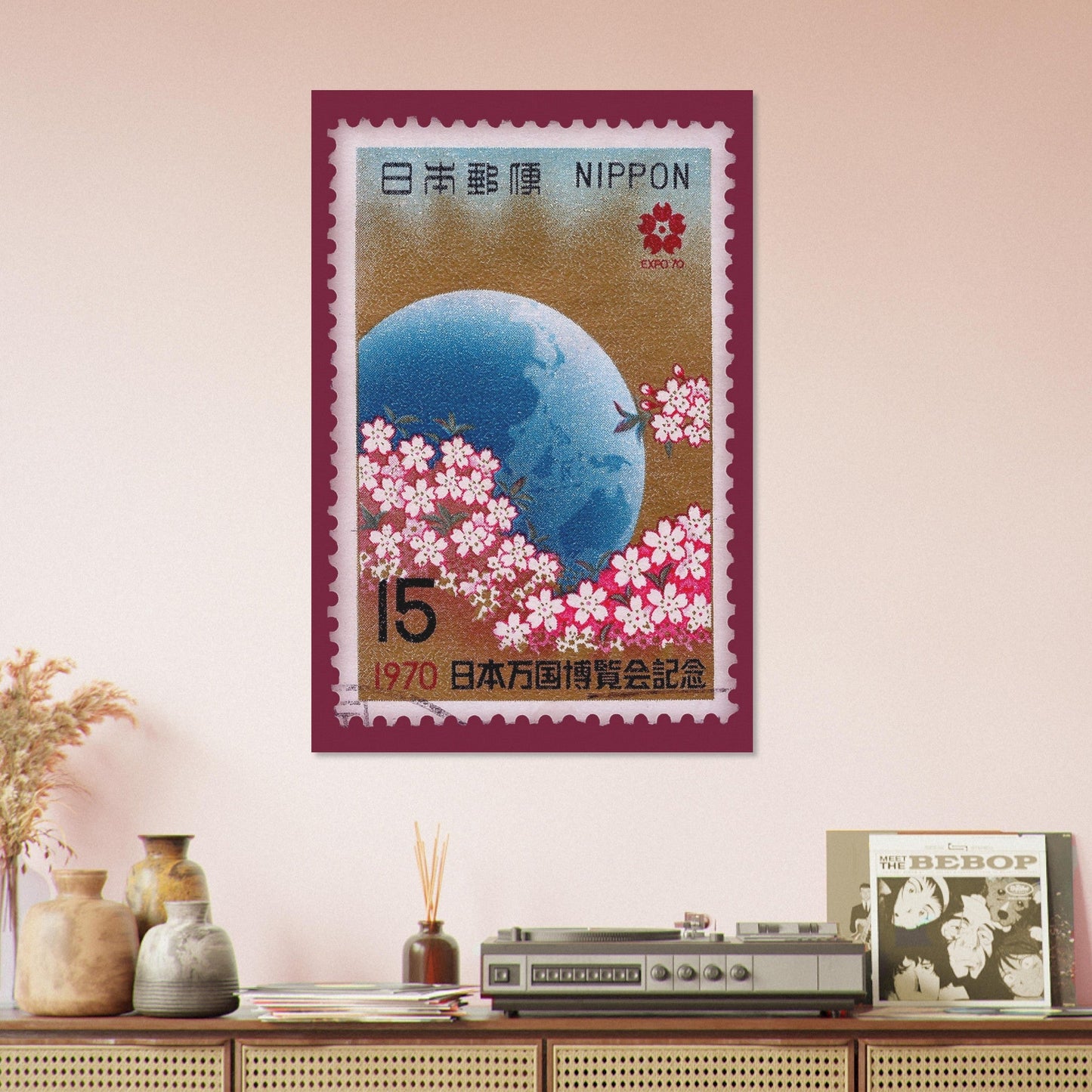 Cherry Blossom 1970 Japan Poster Print Material