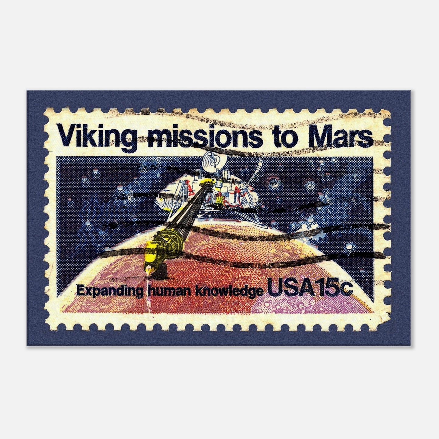 Viking Mission To Mars 1978 Canvas Print Material