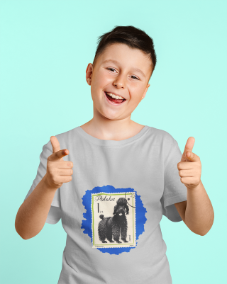 Blue Poodle Kids Cotton Tee