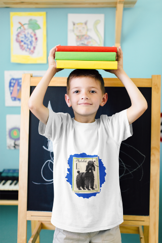 Blue Poodle Kids Cotton Tee