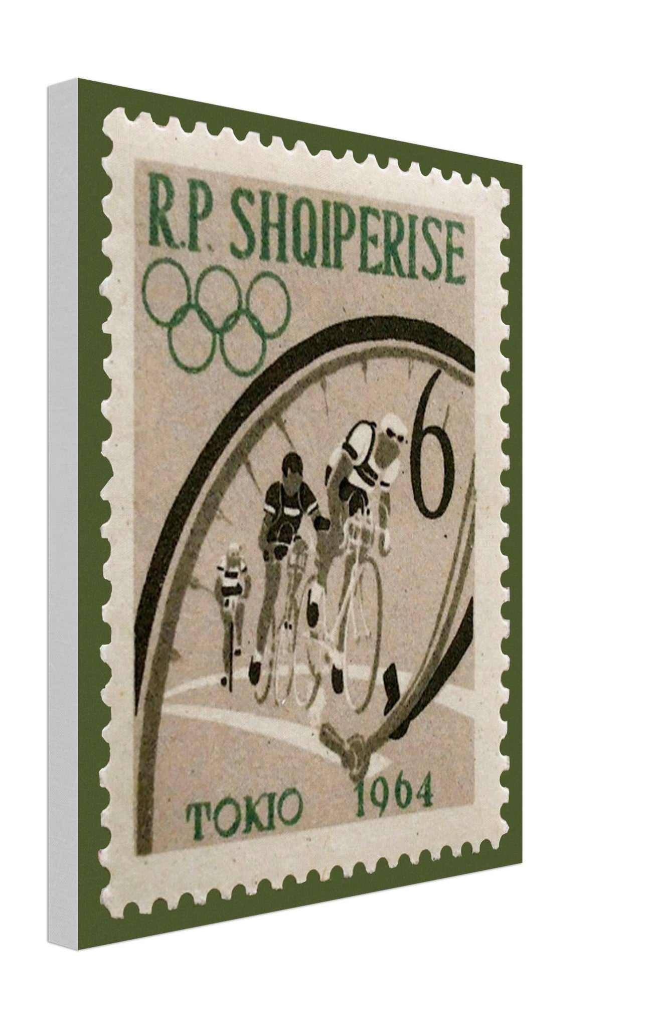 Bikes Tokyo Olympics 1964 Canvas Print Material