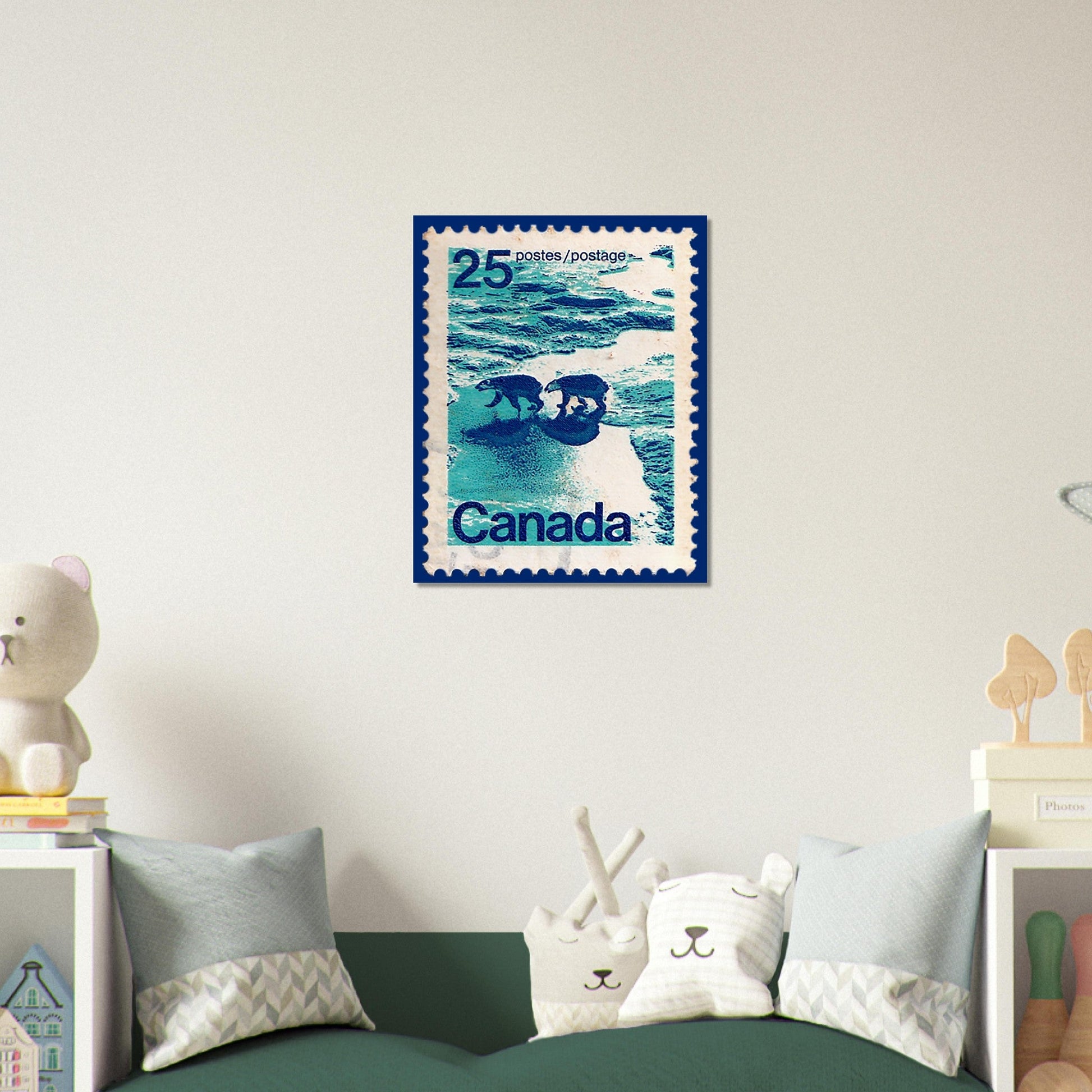 Polar Bears Canada 1972 Poster Print Material