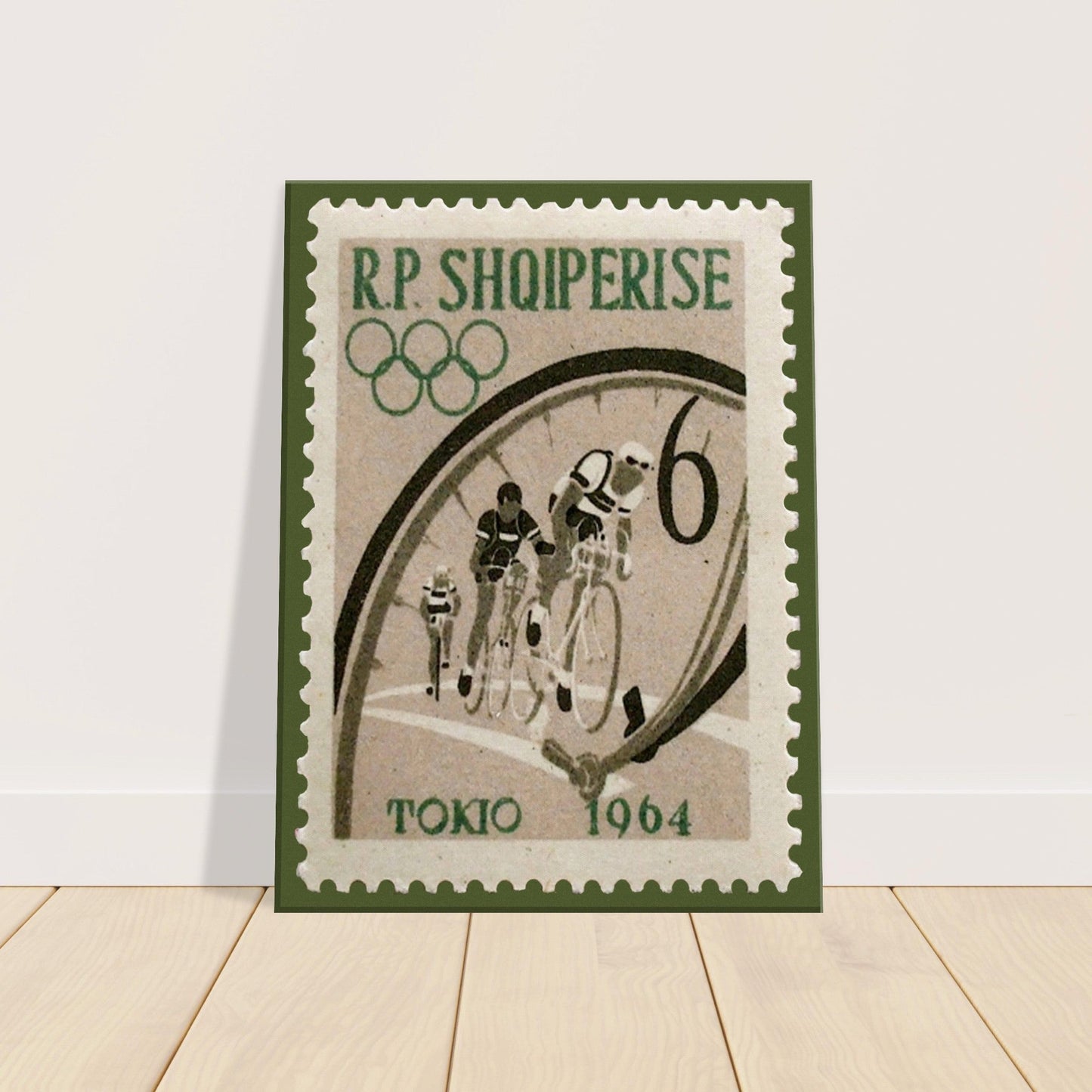 Bikes Tokyo Olympics 1964 Canvas Print Material