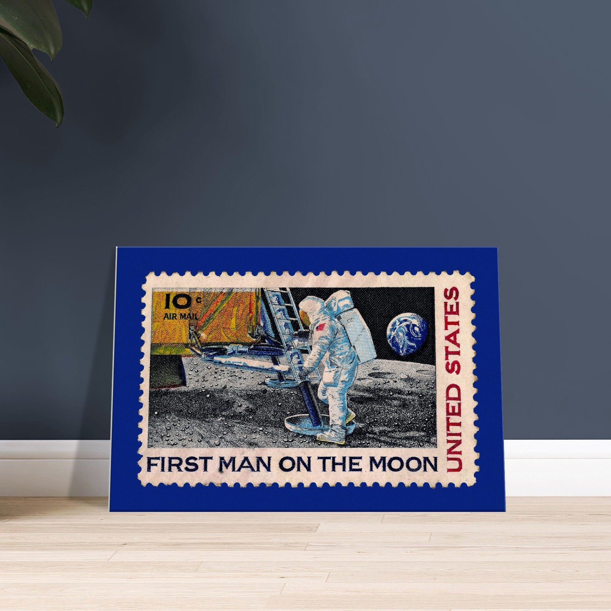 First Man On The Moon 1969 Canvas Print Material