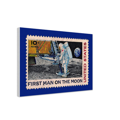 First Man On The Moon 1969 Canvas Print Material