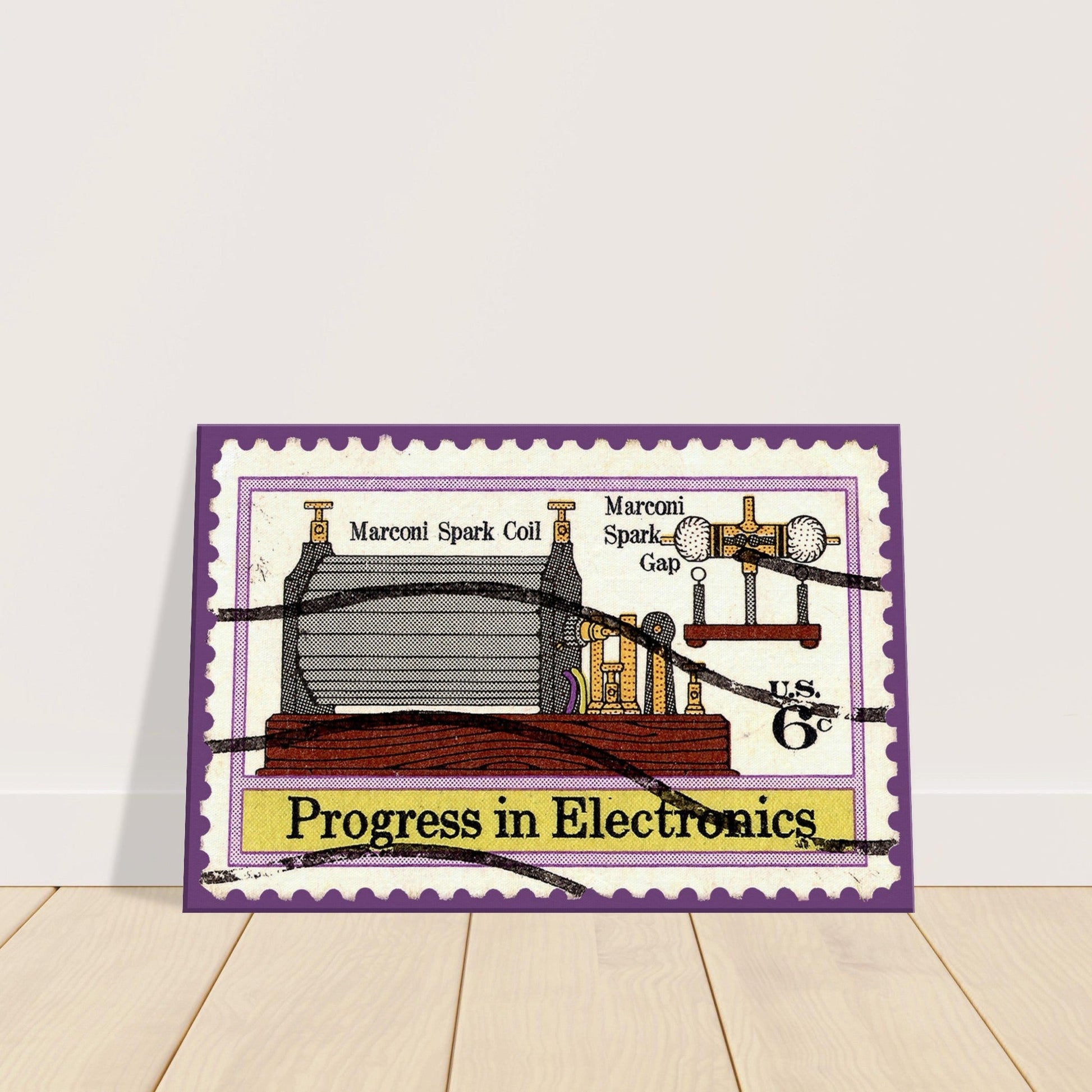 Progress In Electronics Coil 1973 Canvas Print Material