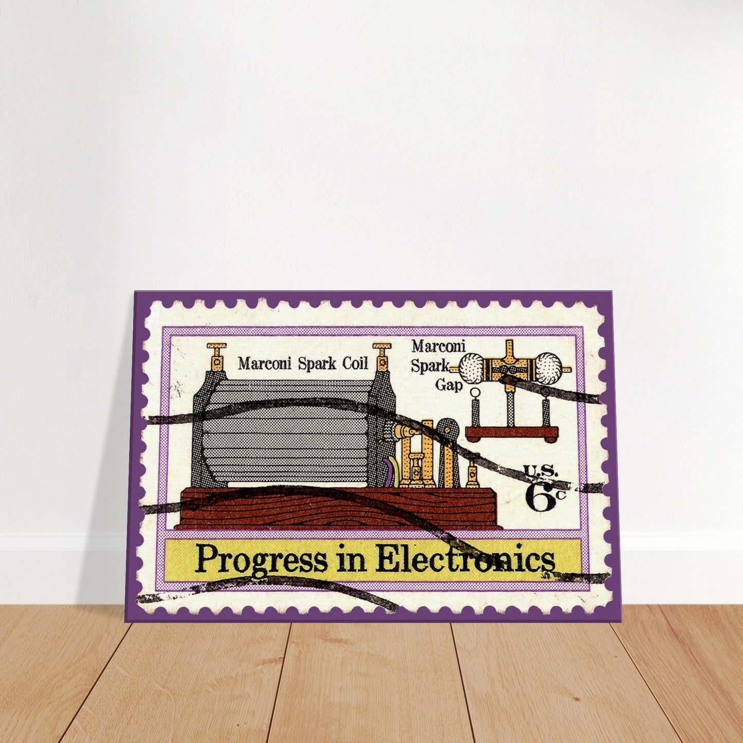 Progress In Electronics Coil 1973 Canvas Print Material