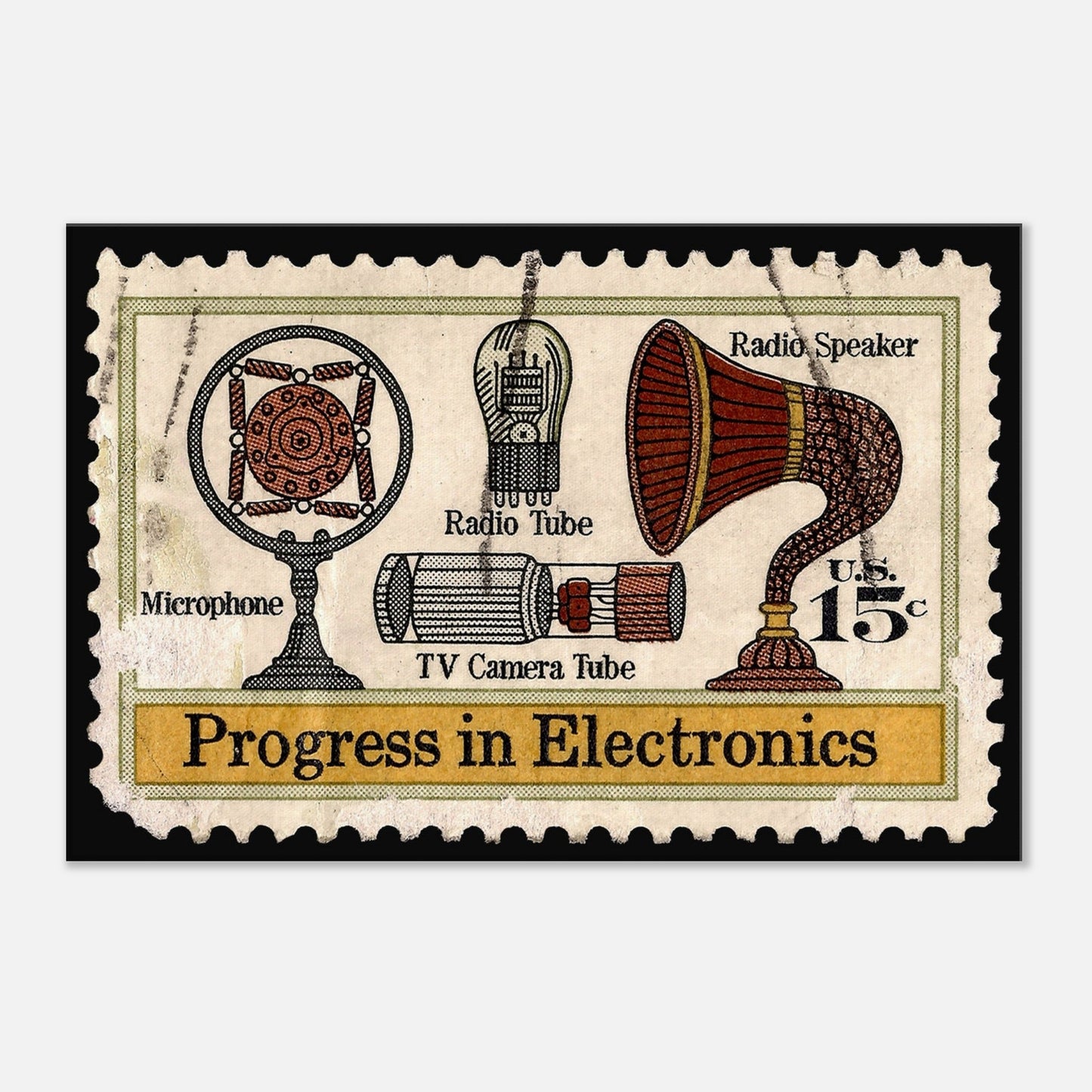 Progress In Electronics Tv And Radio 1973 Canvas Print Material