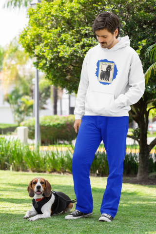 Poodle Hoodie Blue StampArt Sweatshirt