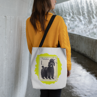 Poodle StampArt Tote Bag