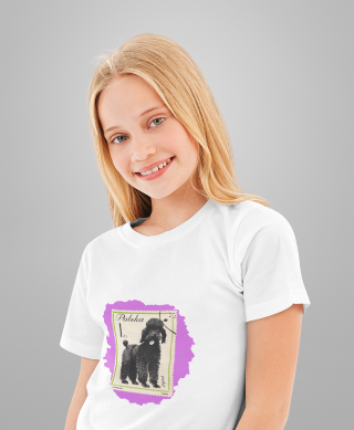 Pink Poodle Kids Cotton Tee